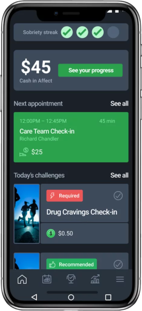 Affect's smartphone app is a full digital meth and cocaine addiction treatment program that works better than traditional drug rehab