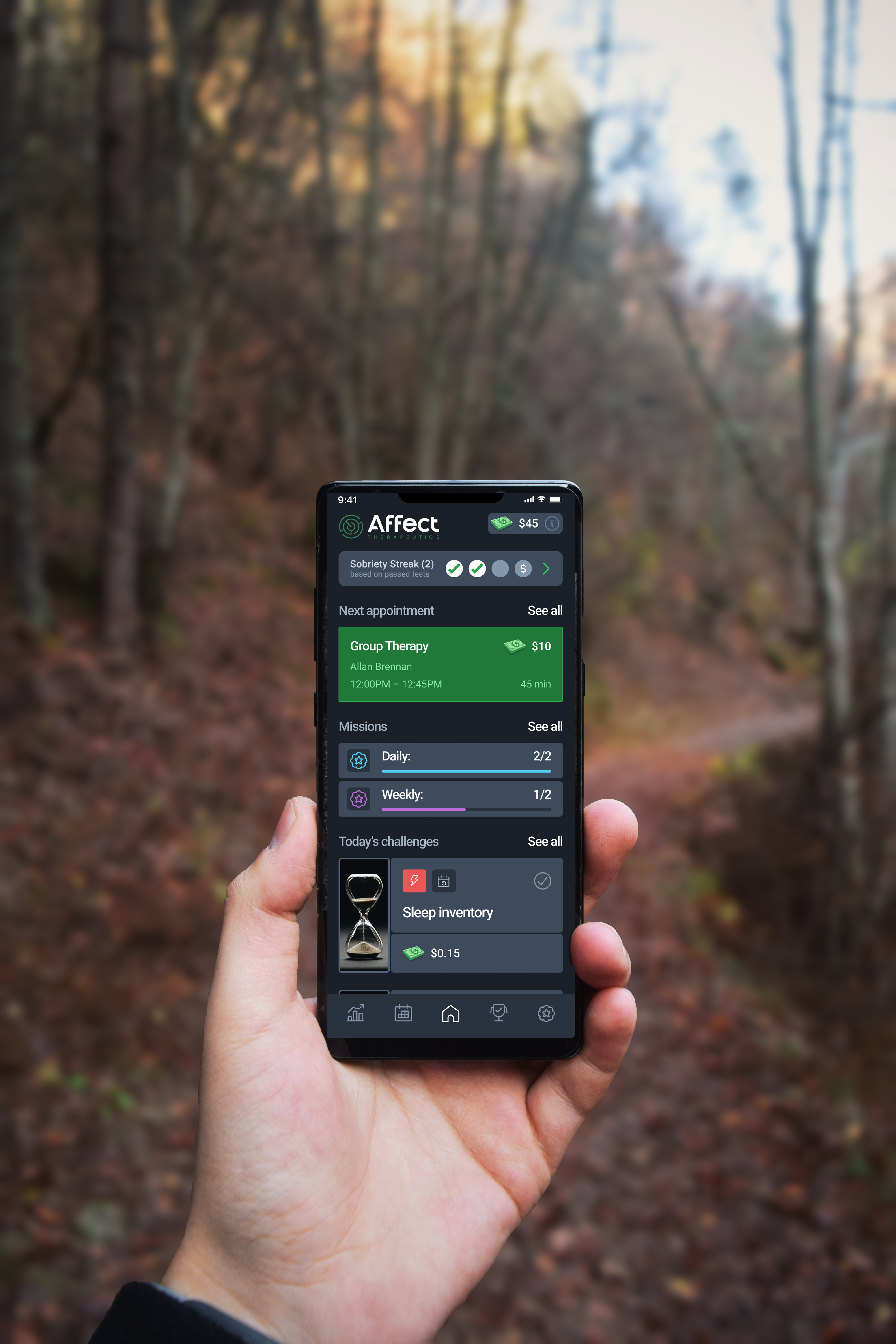 Get digital alcohol and drug addiction treatment in Florida anywhere with Affect Therapeutics' recovery program for alcohol, marijuana, meth, cocaine, crack, and prescription stimulants. Rehab at home and get online addiction treatment anywhere with the only sober app that has a full licensed telehealth outpatient program.